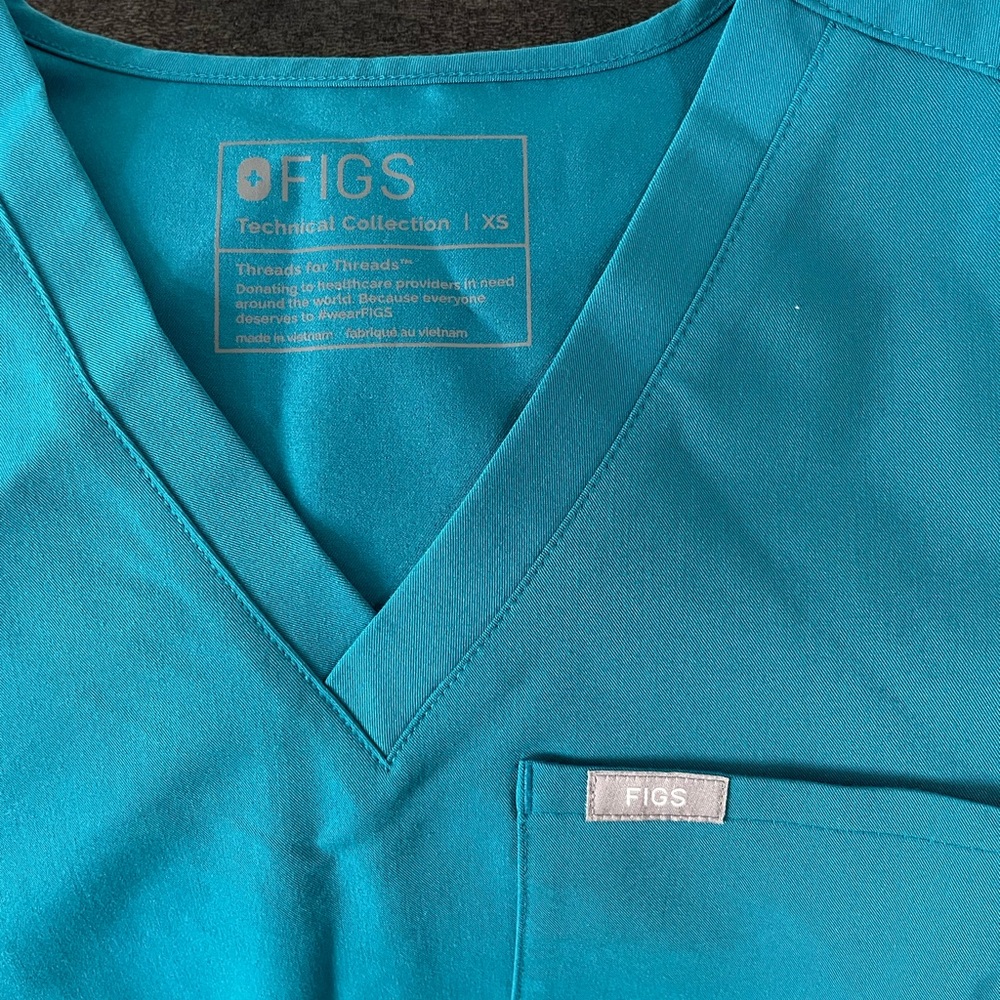 Pacific blue figs scrub set XS/P